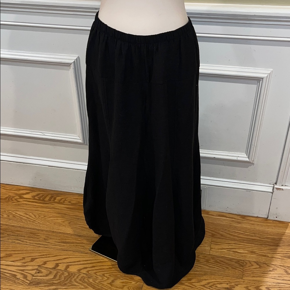 Kiyo Black Lantern Style Maxi Skirt